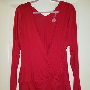 LIVI Active Surplice Wrap Blouse